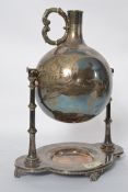 A 19th century Victorian silver plate ti