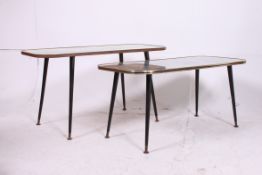 2 1950's retro vintage pictorial coffee