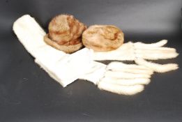 An excellent 1930's white fur long ladie