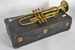 A 20th century Nevada brass trumpet in o