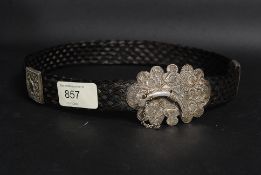 An Indian white metal (likely silver ) b