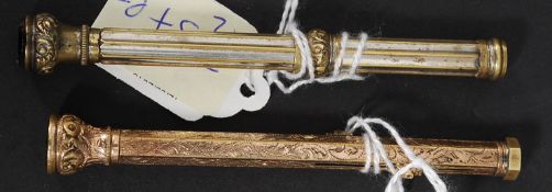 A gold plated 19th century twin propelli