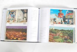 A black postcard album to include many c