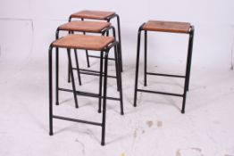 A set 4 mid 20th century Industrial labo