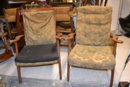 A pair of 1950's retro Parker Knoll armc
