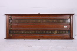 A 20th century billiards / snooker score