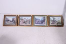 After Don Breckon. 4 framed and glazed r