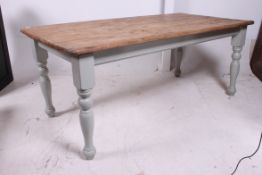 A large Victorian style painted pine cou