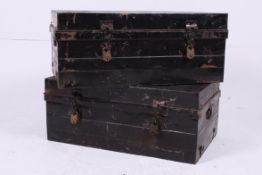 2 good 19th century ebonised military me