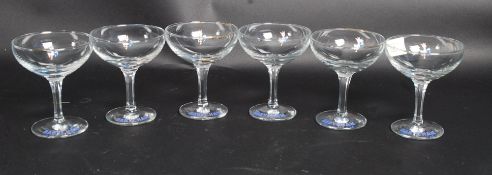 A set of 6 vintage 20th century Babycham