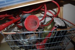 3 x vintage car / lorry lights along wit