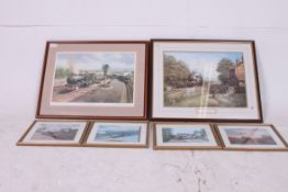 After Don Breckon. 2 framed and glazed r