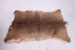 A large retro 20th century deer skin flo