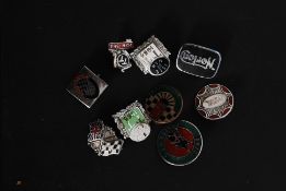 A collection of vintage motorcycle relat