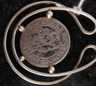 An Austrian silver 1661 Leopold Kreuzer