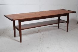 A low teak 1970's Danish teak coffee tab