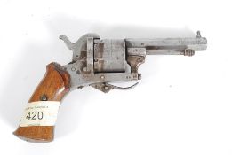 A 19th century six shot .32 Pinfire revo