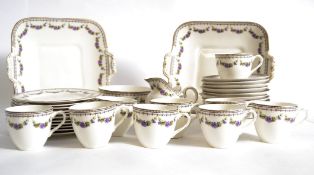 A Royal Doulton tea service having a goo
