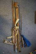 A collection  of four split cane vintage