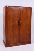 A 1930's Art Deco mahogany Compactom / C