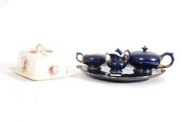 A continental cobalt blue tea service co
