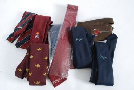 A collection of gentlemans neck ties, so