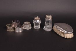 A collection of silver hallmarked items