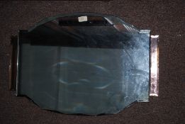 A good 1930's Art Deco peach glass frame