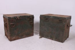 2 Industrial / Military WWII metal food