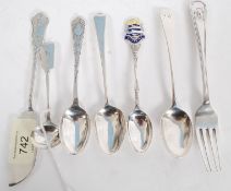 A collection of silver hallmarked cutler