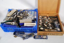 A collection of silver and silver plated