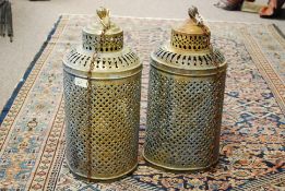 A pair of early 20th century pierced han