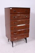 A retro 1960's lacquered Walnut Meredu u