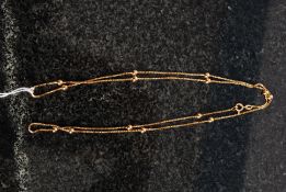 A beautiful ladies 18ct gold necklace ha
