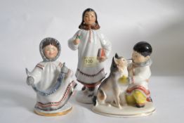 A set of 3x original USSR Inuit / Eskimo