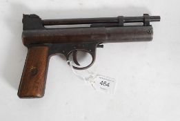 A Webley Mark 1 pre-war straight grip ai
