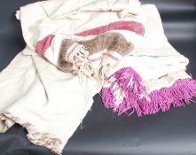 Three hand woven blankets possibly of Na