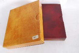 TWO Postcard albums, both 4 ring with sl