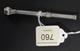 A beautiful silver twin propelling penci