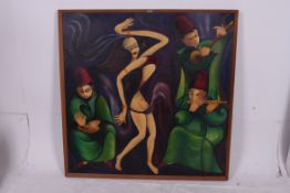 OLGA C MIKSCHE; large 20th century oil o