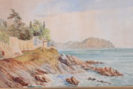 A 20th century coastal watercolour paint