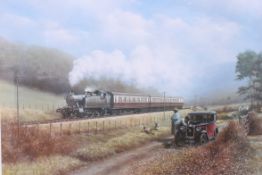 After Don Breckon. A large framed and gl