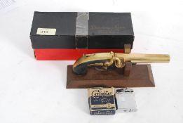 A retro 1970's Derringer flintlock gun l