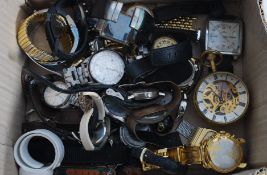 A large box of vintage and contemporary