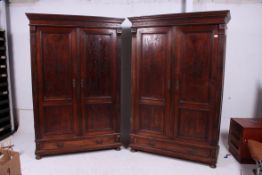 A pair of 20th century continental armoi