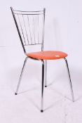 A Harry Bertoia wire work chrome chair w