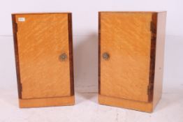 A pair of 1930's Art Deco birds eye mapl