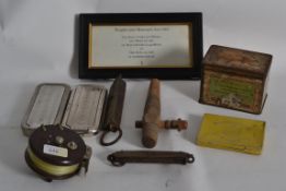 A collection of items to include brass s
