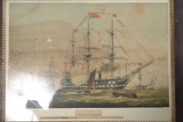 A 19th century lithograph print entitled