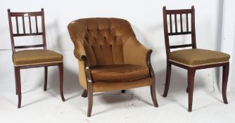 A 20th century French style  gold velour